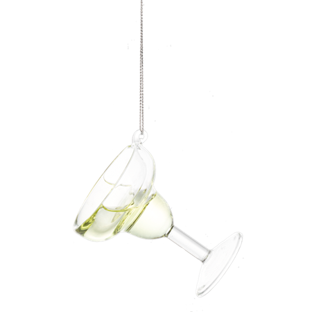 Margarita Glass Orn with Hangtag