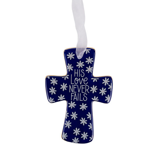 "His Love Never Fails" Cross