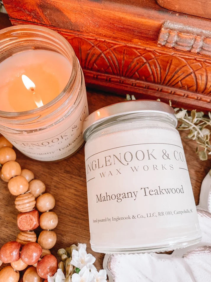 Mahogany Teakwood Soy Candle