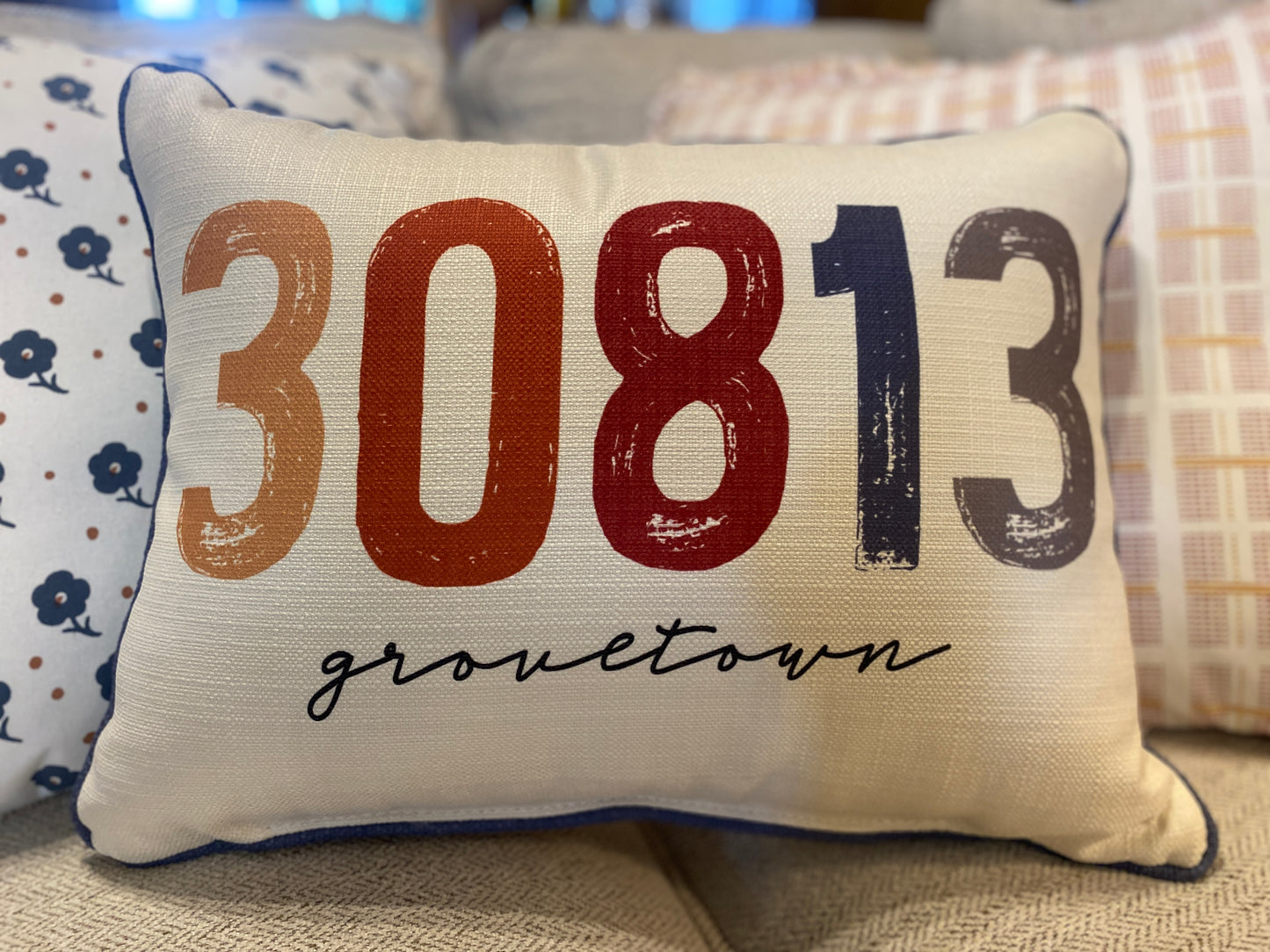 City and Zip Code Pillow