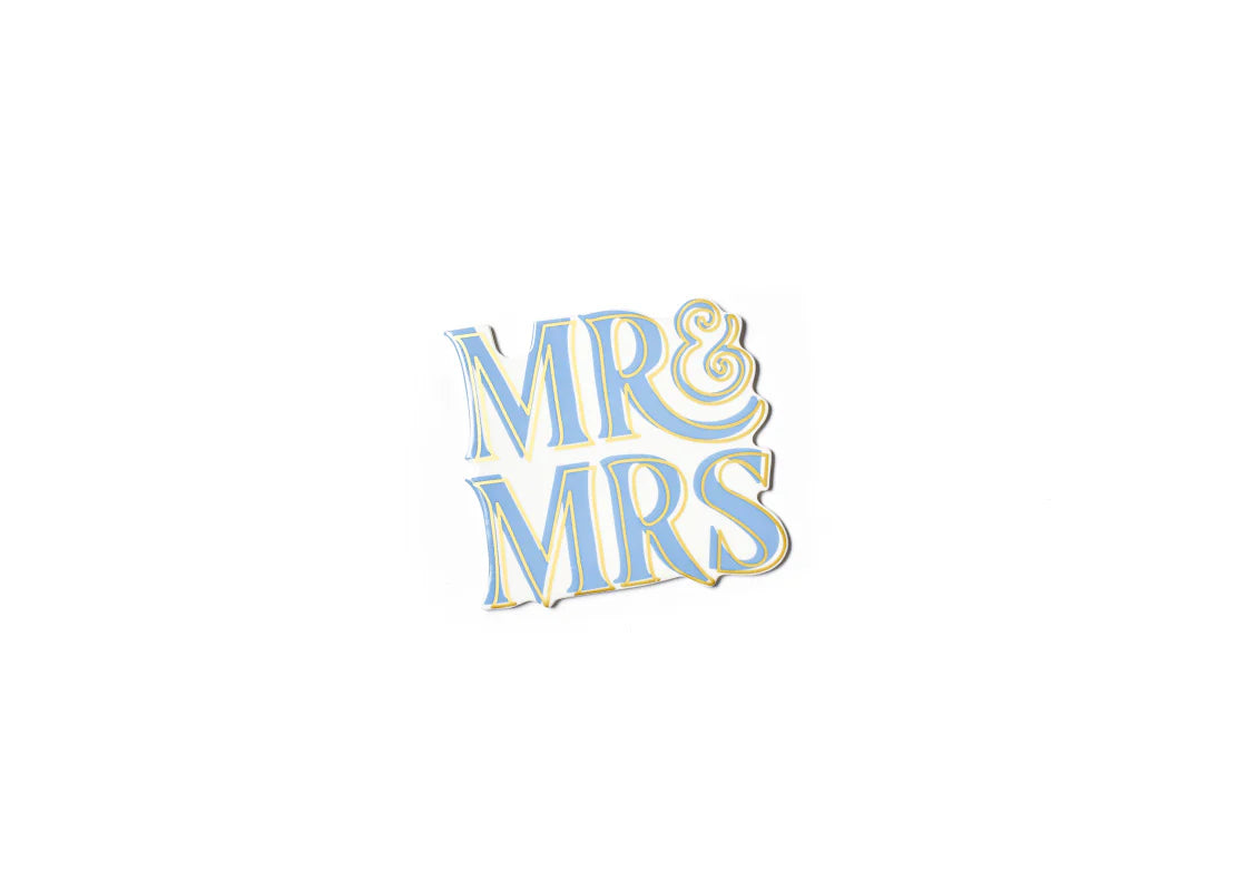 Blue "Mr." and "Mrs." Mini Attachment