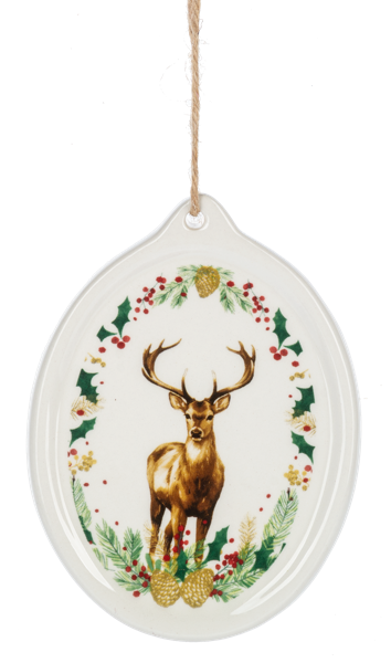 Stag Disk Ornament
