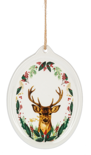 Stag Disk Ornament