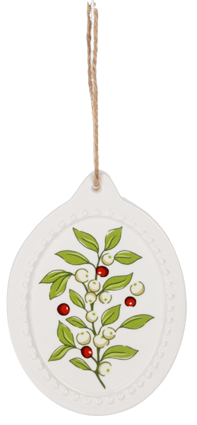 Botanical Disk Ornaments