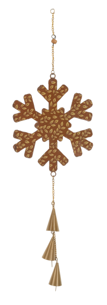 Oversized Snowflake with Bells Ornament