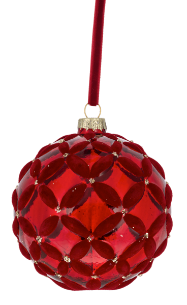 Basket Weave Glass Ball Ornament