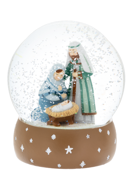 Holy Family Snow Globe