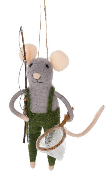 Felt Fishing Mice