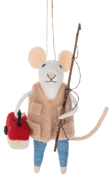Felt Fishing Mice