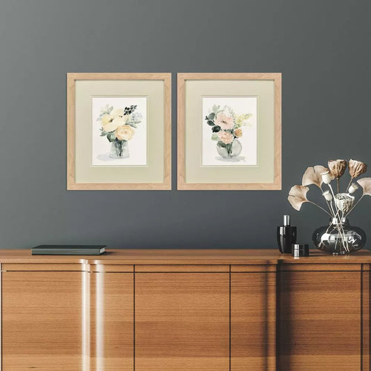 Creamy Blooms Set Of 2