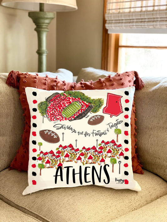 Athens Game Day Pillow