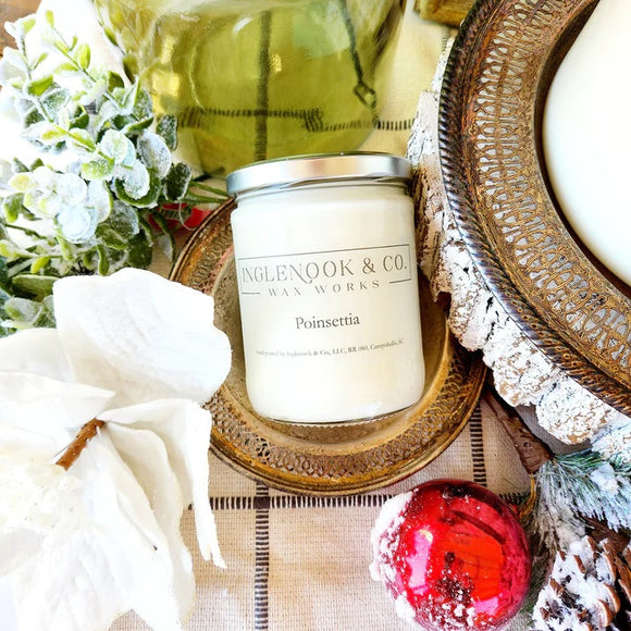 Poinsettia Soy Candle