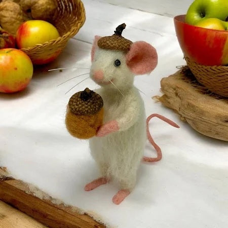 Wool Mouse Fall Table Decor