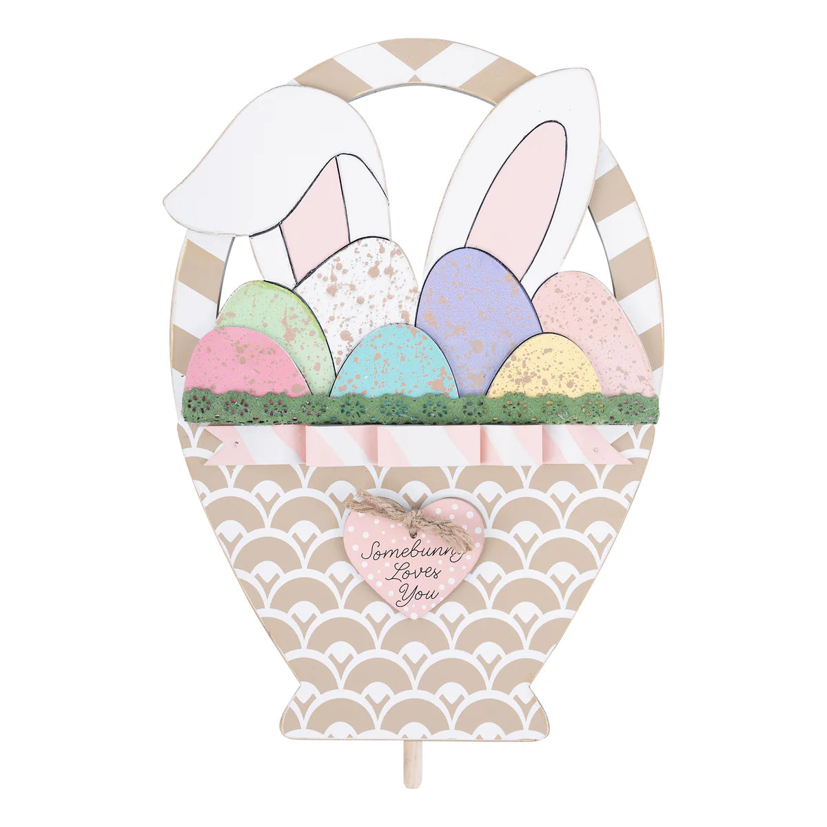 Speckled Egg Basket Topper