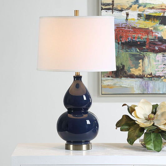 Navy Table Lamp