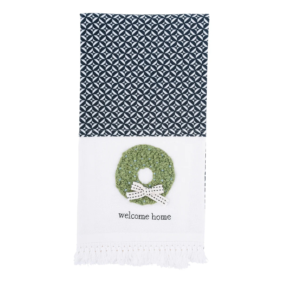 Welcome Home Wreath Tea Towel