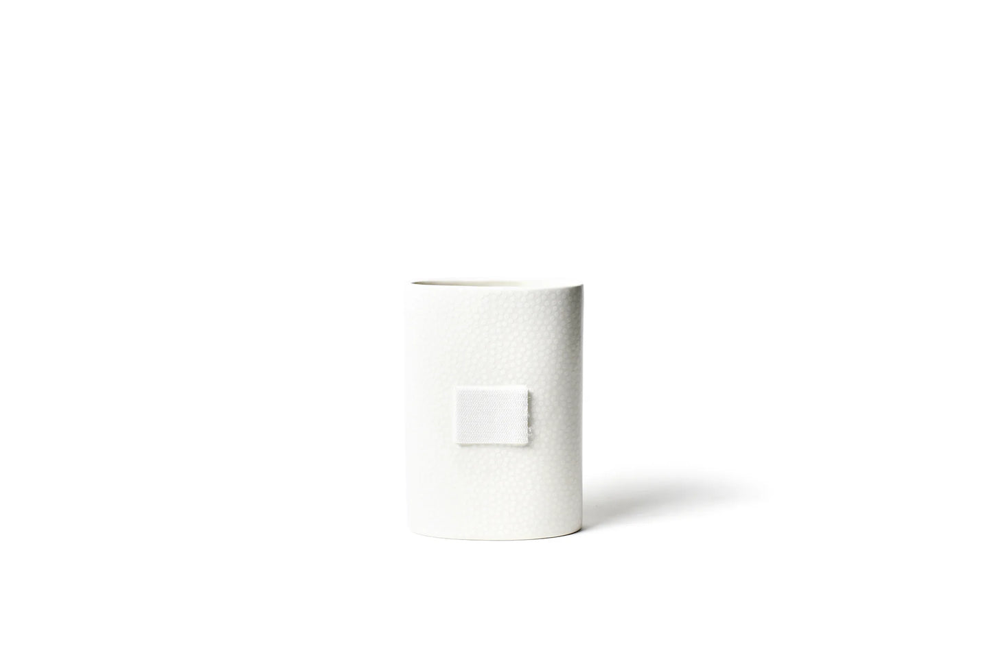 White Small Dot Mini Oval Vase