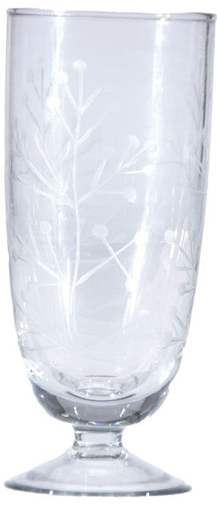 Hand-Blown Stemmed Drinking Glass