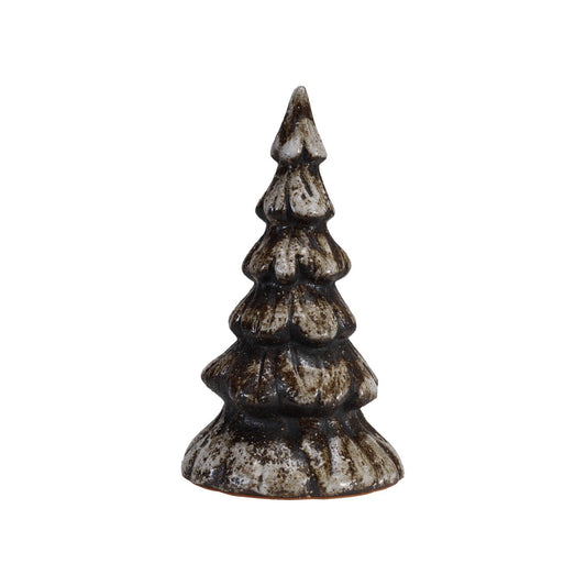 Stoneware Tree, Reactive Glaze, Matte Brown (Each One Will Vary)