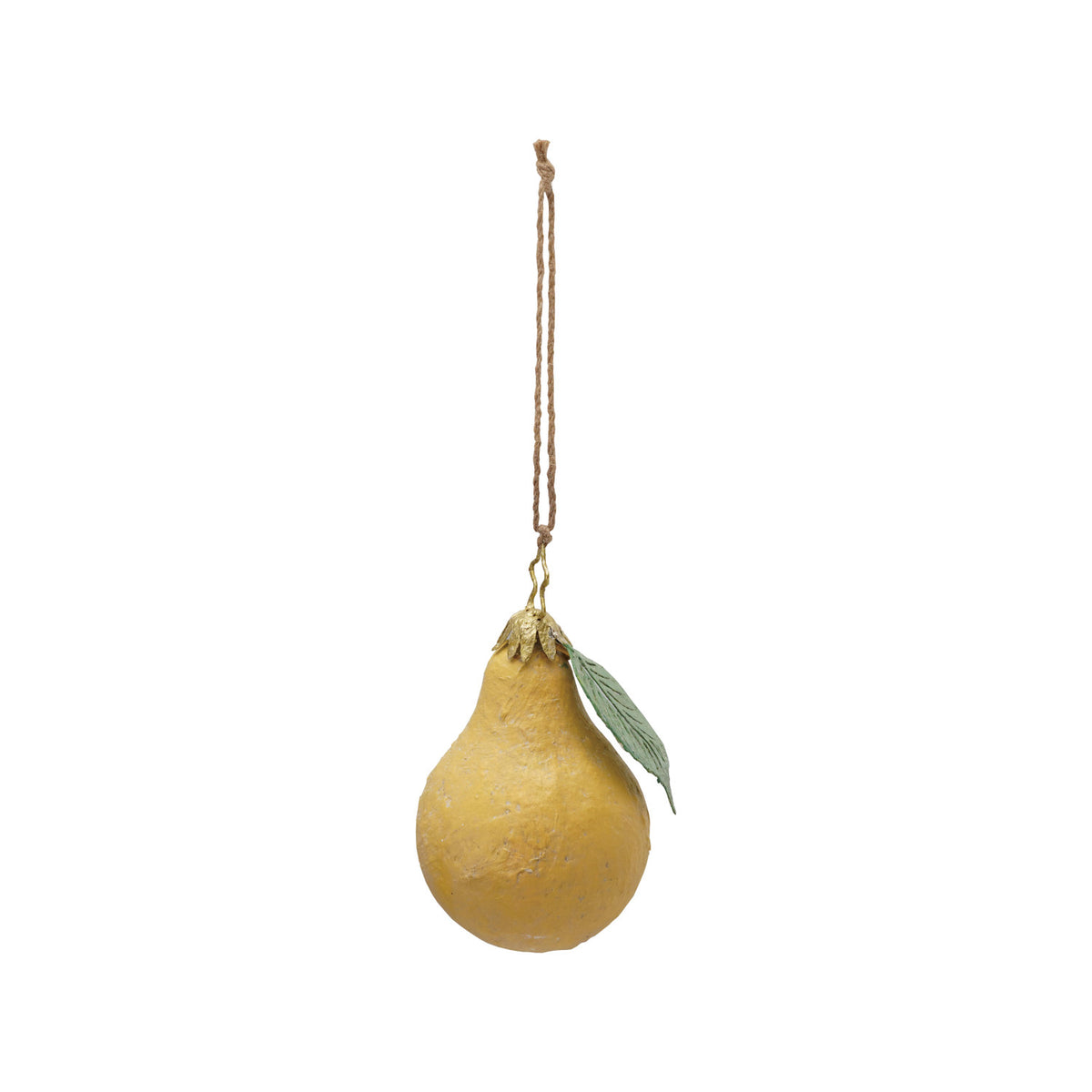 Paper Mache Pear Ornament