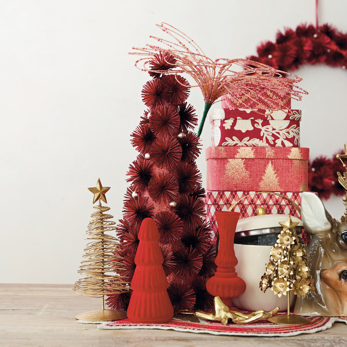 Metal Wire Christmas Tree with Star