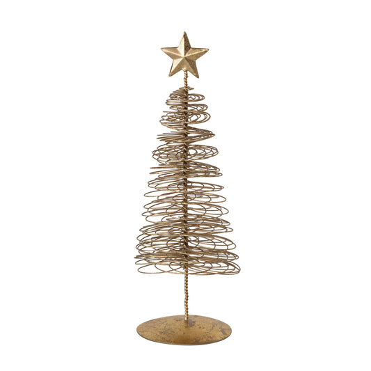 Metal Wire Christmas Tree with Star