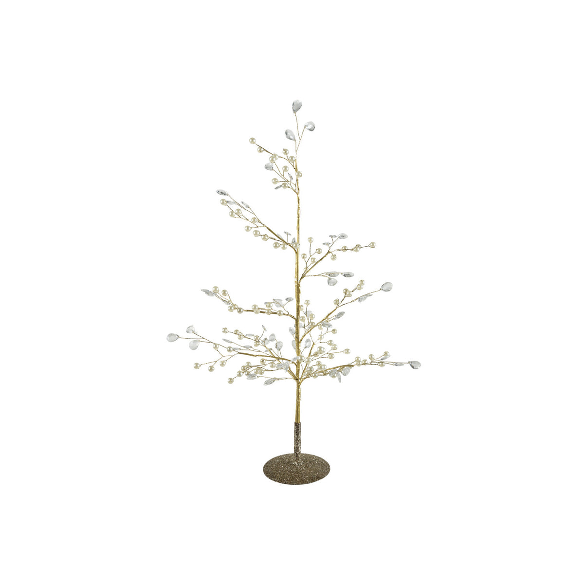 Faux Pearl, Acrylic Jewel & Metal Wire Tree