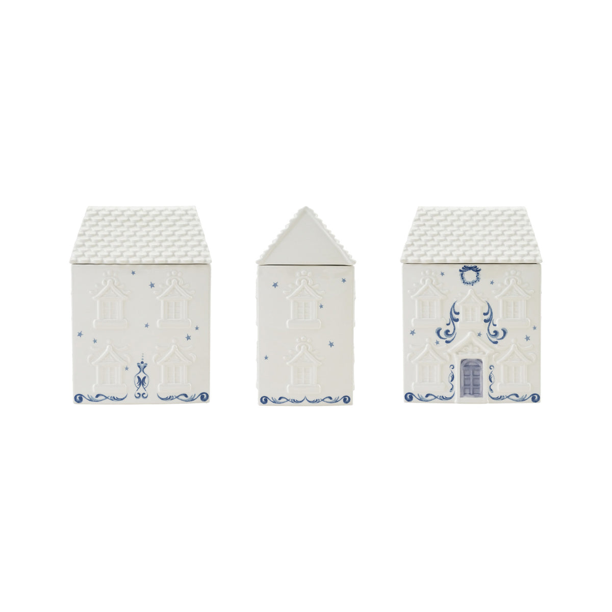 Ceramic House Shaped Cookie Jar