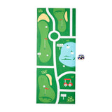 Golf Course Matt with Pull-Back Toy Golf Cart