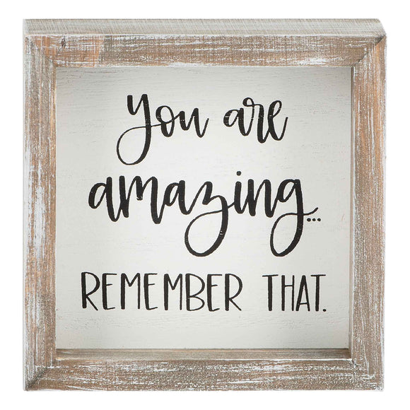 You Are Amazing Framed Board
