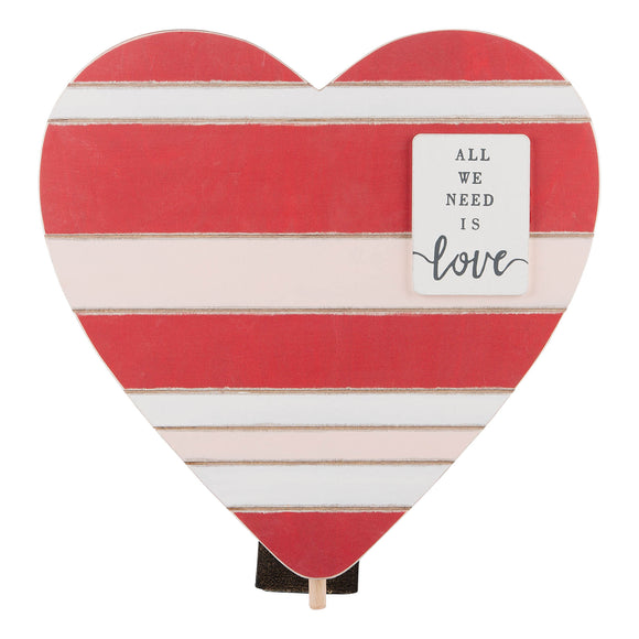 All We Need Is Love Heart Topper