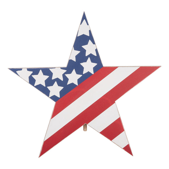 Red, White and Blue Star Topper