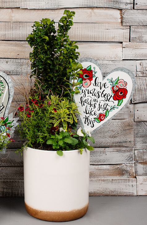 Love Grows Garden Stake