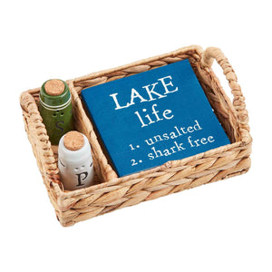 Lake Salt & Pepper Napkin Basket Set