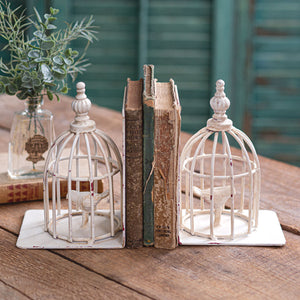 Bird Cage Bookends