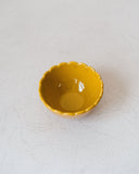 Scalloped Bowl, Mustard Color