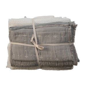 Cotton Waffle Weave Bed Set