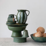 Hand Painted Stoneware Pitcher