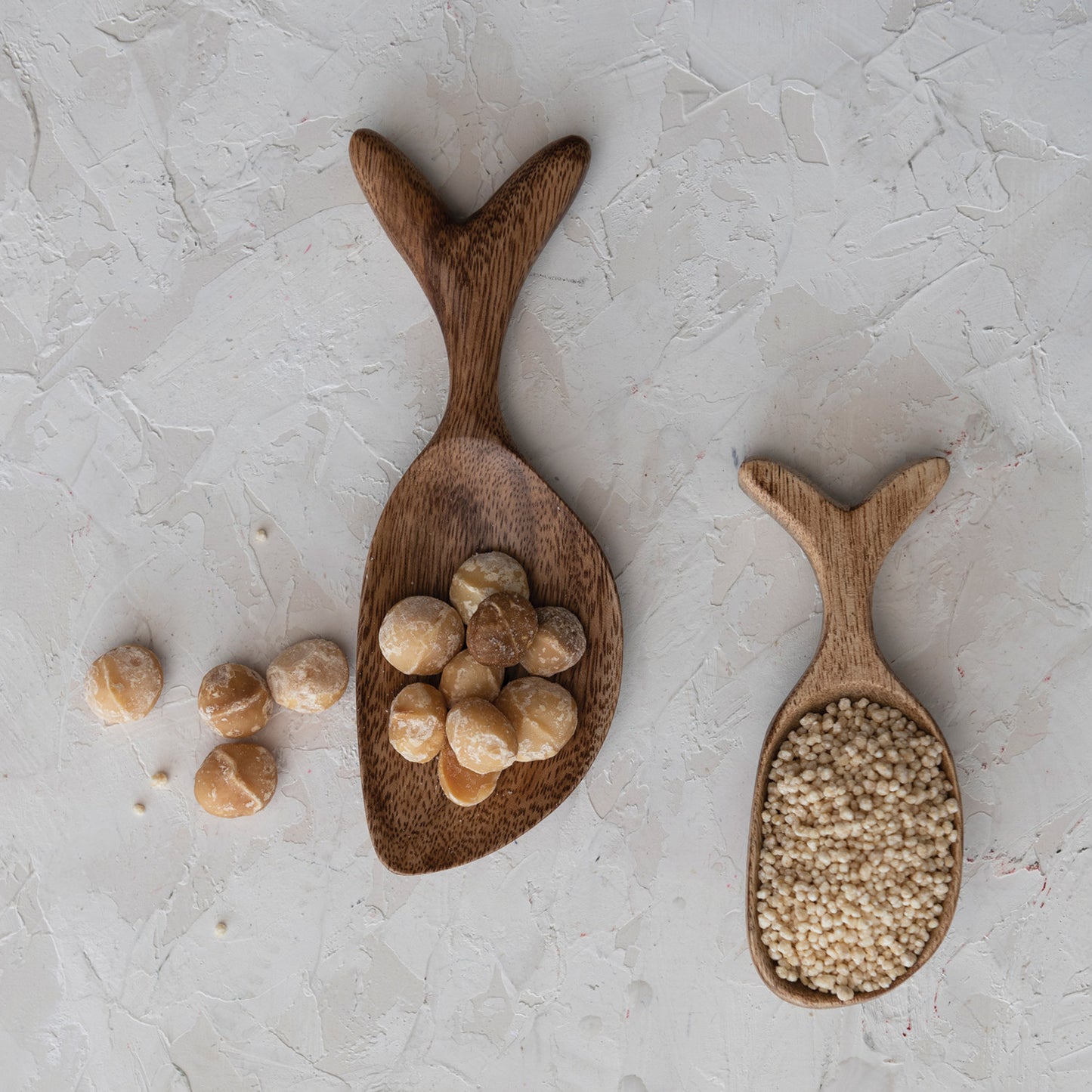 Acacia Wood Fish Shaped Spoon