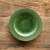Green Glazed Basketweave Collection