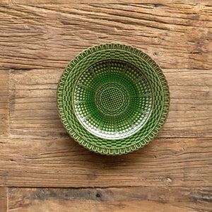 Green Glazed Basketweave Collection