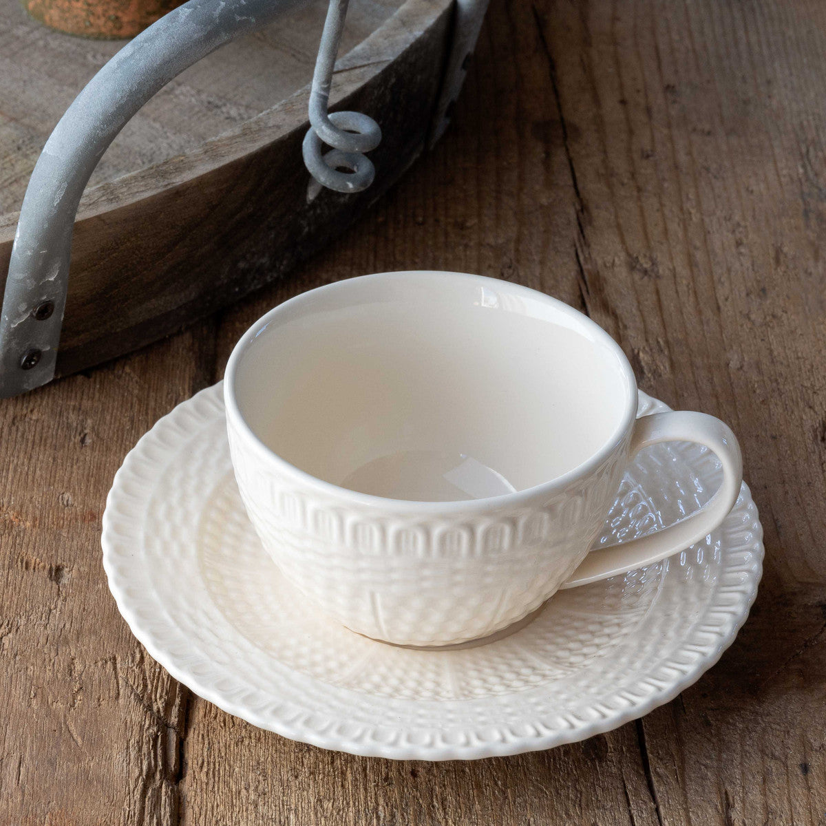 Creamware Basketweave Collection