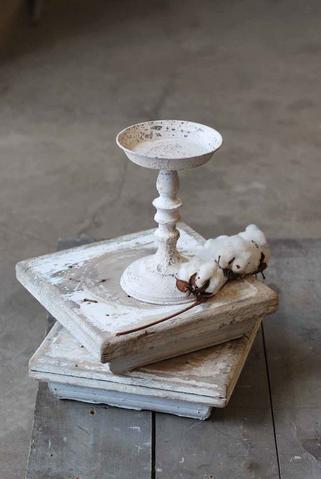 Cream Candle Holder
