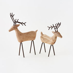Wood and Metal Deer