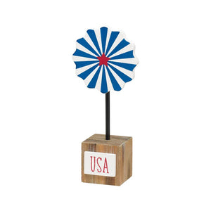 USA - Blue Striped Pinwheel