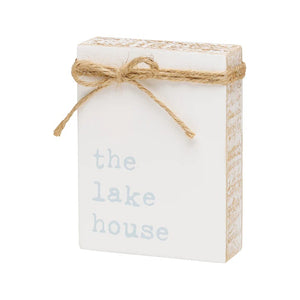 "The Lake House" Wood Block