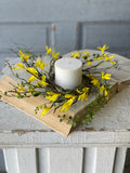 Forsythia Candle Ring