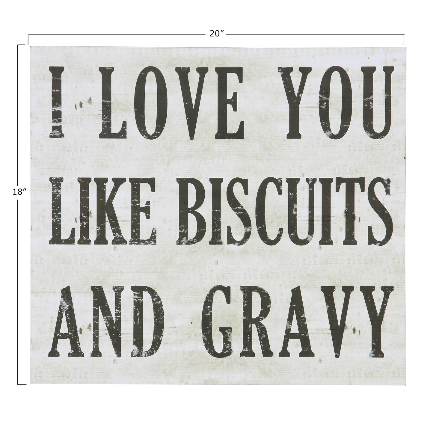 'Love You Like Biscuit and Gravy' Wall Decor