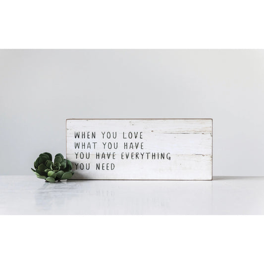 'When You Have Love' Wall Decor