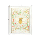 Wood Wall Decor w/ Florals & Bee, 4 Styles